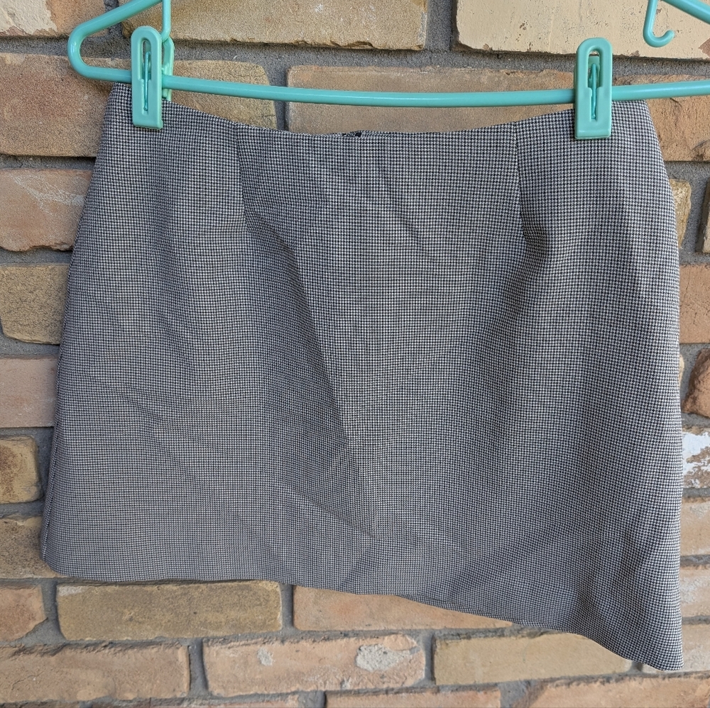 Vintage Le Chateau Mini Houndstooth Pencil Skirt